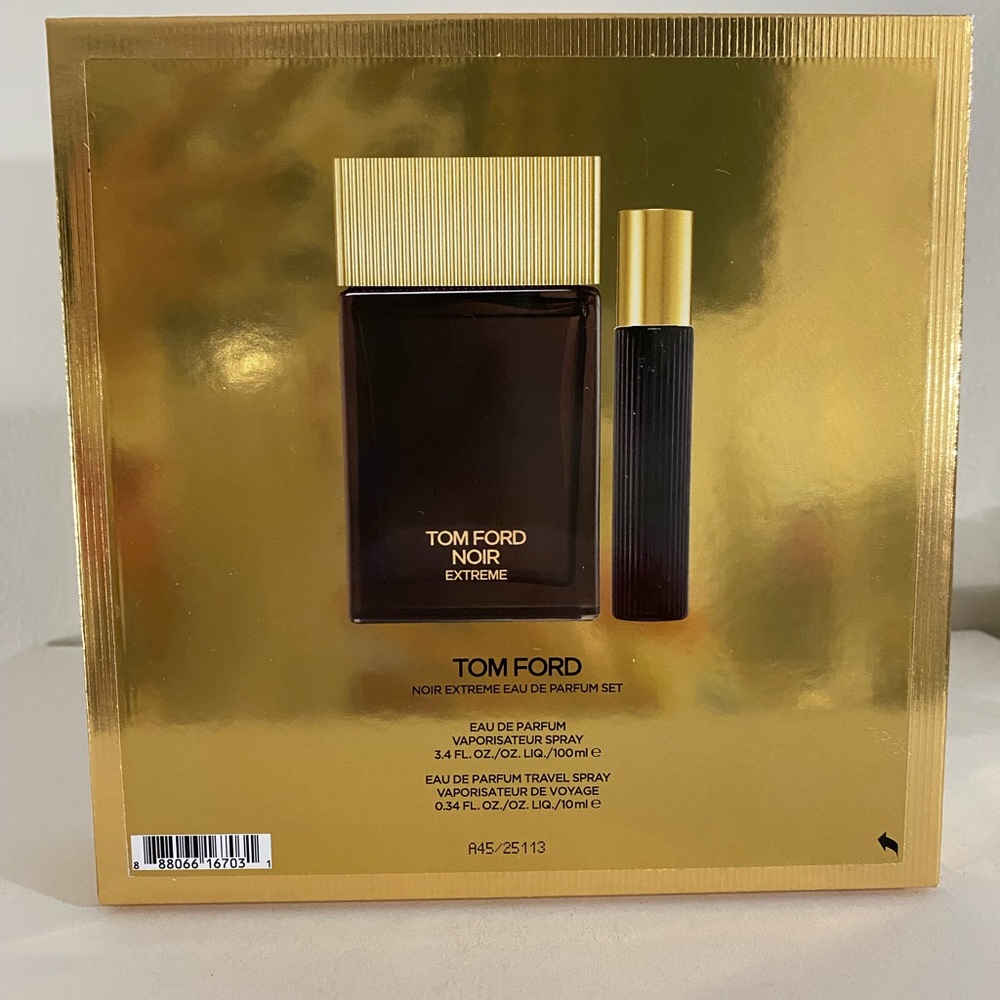 Tom Ford Noir Extreme 2 PCs Gift Set For Men EDP Spray, 100ml+10ml, NEW. Fresh